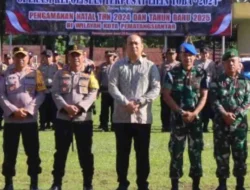 Kapolres Pematangsiantar Pimpin Apel Gelar Pasukan Operasi Lilin Toba 2024