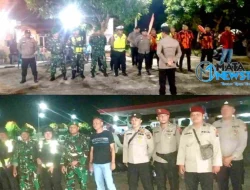 Pengamanan Malam Tahun Baru 2025, Kapolsek Sungai Kanan Bersama Muspika Jamin Keamanan di SPBU Sabungan dan Hajoran