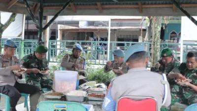 Propam Polres Samosir dan Koramil 03 Pangururan Gelar Serapan Bersama
