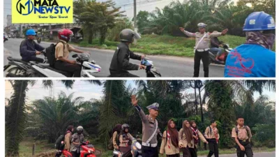Satlantas Polres Batu Bara Gelar Pengaturan Lalu Lintas Demi Kenyamanan Pengguna Jalan