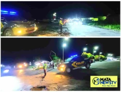 Satlantas Polres Labusel Laksanakan Giat Blue Light Patrol , Arus Lalin Aman Dan Lancar