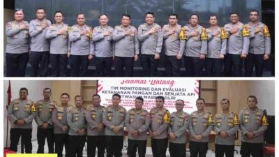 Polres Batu Bara Gelar Monitoring dan Evaluasi Ketahanan Pangan Bersama Tim Irwasum Polri