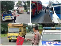 Patroli Kibas Bendera dan Video Arus Lalu Lintas, Sat Lantas Polres Batu Bara Tingkatkan Keamanan di Jalanan