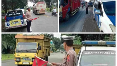 Patroli Kibas Bendera dan Video Arus Lalu Lintas, Sat Lantas Polres Batu Bara Tingkatkan Keamanan di Jalanan