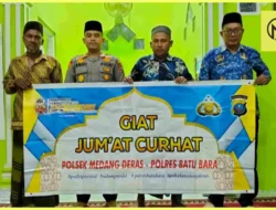 Kapolsek Medang Deras Gelar Cooling System dan Jumat Curhat Bersama Jamaah Subuh