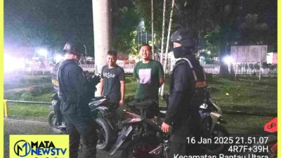 Patroli Kota dan Public Address Sat Samapta Polres Labuhanbatu Ciptakan Keamanan Masyarakat