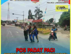 Sat Lantas Polres Labuhanbatu Gelar Pos Padat Pagi untuk Lancarkan Arus Lalu Lintas di Rantauprapat