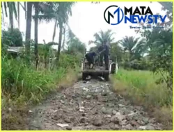 Jalan Aman di Dusun 7 Rusak Parah, Warga Kritik Kinerja Kades Tandem Hilir 1