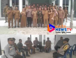 Polsek Tanah Jawa Hadiri Apel Perdana di Kantor Camat Baru, Perkuat Sinergitas TNI-Polri dan Pemda