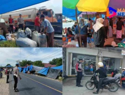 Polsek Sei Kanan Laksanakan Patroli Pasar Tradisional untuk Antisipasi Gangguan Kamtibmas