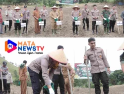 Polres Samosir Berpartisipasi dalam Penanaman Jagung 1 Juta Hektar Program Ketahanan Pangan Polri