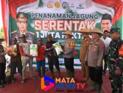 Polres Pelabuhan Belawan Dukung Program Ketahanan Pangan Nasional dengan Penanaman Jagung di Hamparan Perak