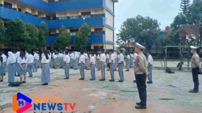 Satlantas Polres Pelabuhan Belawan Sosialisasikan Tertib Lalu Lintas di SMA dan SMK Yapim Taruna