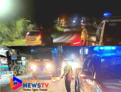 Satlantas Polres Labuhanbatu Selatan Gelar Blue Light Patrol, Pastikan Arus Lalu Lintas Aman dan Kondusif