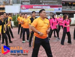 Polres Nias Selatan Gelar Olahraga Bersama, Jaga Kebugaran Personel untuk Pelayanan Prima