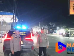 Polsek Indrapura Gelar Patroli Malam, Cegah Balap Liar, Begal, dan Tawuran