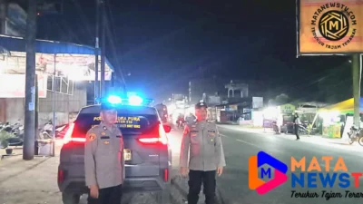 Polsek Indrapura Gelar Patroli Malam, Cegah Balap Liar, Begal, dan Tawuran