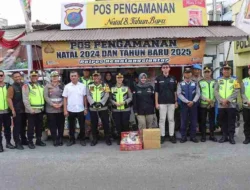 Kapolres Pematangsiantar Peninjauan Berikan Semangat di Pos Pam dan Yan Nataru 2025