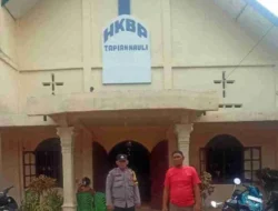 Kapolsek Labuhan Ruku Laksanakan Patroli dan Pengamanan Ibadah Minggu di Wilkumnya