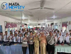 Satlantas Polres Batu Bara Gelar “Police Goes to School” di SMPN 1 Lima Puluh