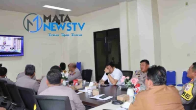 Kapolres Pematangsiantar Ikuti Zoom Meeting Rakor Validasi Lahan Penanaman Jagung Serentak Se-Indonesia