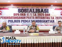 Polres Pematangsiantar Sosialisasikan DIPA RKA/K-L T.A. 2025 dan Tandatangani Pakta Integritas