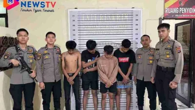 Polisi Bertindak Cepat, 4 (empat) Pelaku Genk Motor Diamankan