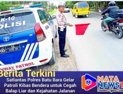 Satlantas Polres Batu Bara Gelar Patroli Kibas Bendera untuk Cegah Balap Liar dan Kejahatan Jalanan
