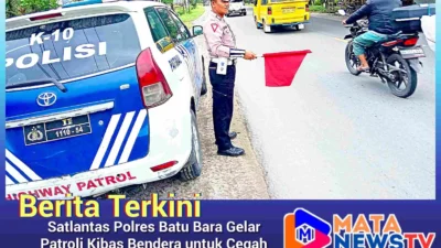 Satlantas Polres Batu Bara Gelar Patroli Kibas Bendera untuk Cegah Balap Liar dan Kejahatan Jalanan
