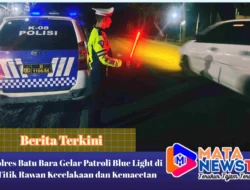 Polres Batu Bara Gelar Patroli Blue Light di Titik Rawan Kecelakaan dan Kemacetan