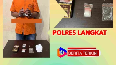 Sat Narkoba Polres Langkat Tangkap Residivis Narkoba dengan Barang Bukti Sabu-Sabu