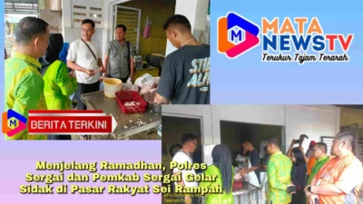 Menjelang Ramadhan, Polres Sergai dan Pemkab Sergai Gelar Sidak di Pasar Rakyat Sei Rampah