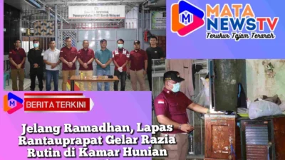 Jelang Ramadhan, Lapas Rantauprapat Gelar Razia Rutin di Kamar Hunian Warga Binaan