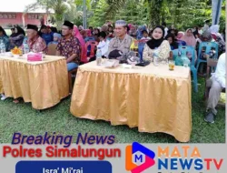 Bhabinkamtibmas Polsek Bosar Maligas Hadiri Peringatan Isra’ Mi’raj di SDN 091709 Afd II Tinjowan