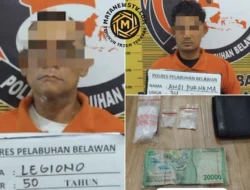 Sat Narkoba Polres Pelabuhan Belawan Grebek Kampung Narkoba, Dua Pengedar Diamankan di Marelan