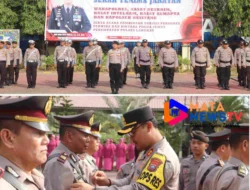 Kapolres Langkat Pimpin Sertijab Wakapolres, Kasat, dan Kapolsek Besitang