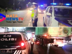 Polres Batu Bara Gelar Patroli Blue Light di Titik Rawan Kemacetan dan Kecelakaan