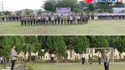 Kapolres Sergai Pimpin Apel Gelar Pasukan Ops Keselamatan Toba 2025, Tekankan Kesadaran Tertib Berlalu Lintas