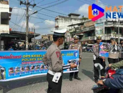 Satlantas Polres Batu Bara Gelar Sosialisasi Operasi Keselamatan Toba 2025