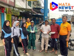 Polsek Indrapura Gelar Jumat Berkah, Bagikan Makanan untuk Tukang Becak