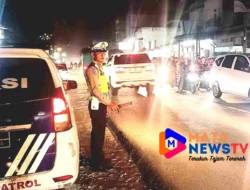 Satlantas Polres Batu Bara Gelar Patroli Blue Light di Titik Rawan Kecelakaan