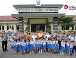 Polisi Sahabat Anak: Siswa Santo Yoseph Sei Rampah Kunjungi Polres Serdang Bedagai