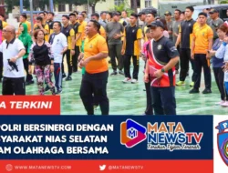 TNI-Polri Bersinergi dengan Masyarakat Nias Selatan dalam Olahraga Bersama