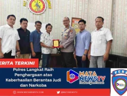 Polres Langkat Raih Penghargaan atas Keberhasilan Berantas Judi dan Narkoba