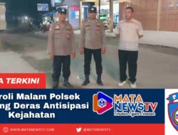 Polsek Medang Deras Gelar Patroli Malam, Antisipasi Kejahatan dan Gangguan Kamtibmas