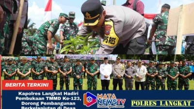 Kapolres Langkat Hadiri Pembukaan TMMD Ke-123, Dorong Pembangunan Berkelanjutan di Desa