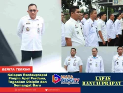 Kalapas Rantauprapat Pimpin Apel Perdana, Tegaskan Disiplin dan Semangat Baru