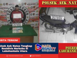 Polsek Aek Natas Tangkap Residivis Narkoba di Labuhanbatu Utara