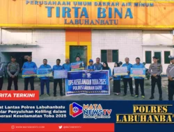Sat Lantas Polres Labuhanbatu Gelar Penyuluhan Keliling dalam Operasi Keselamatan Toba 2025