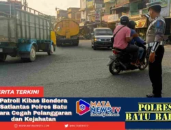 Satlantas Polres Batu Bara Gelar Patroli Kibas Bendera, Antisipasi Pelanggaran dan Kejahatan Jalanan